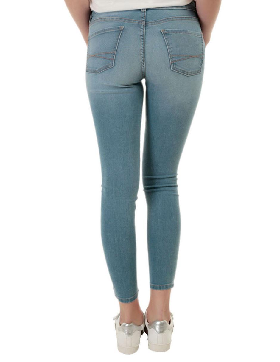 Jeans skinny corte cadera para mujer