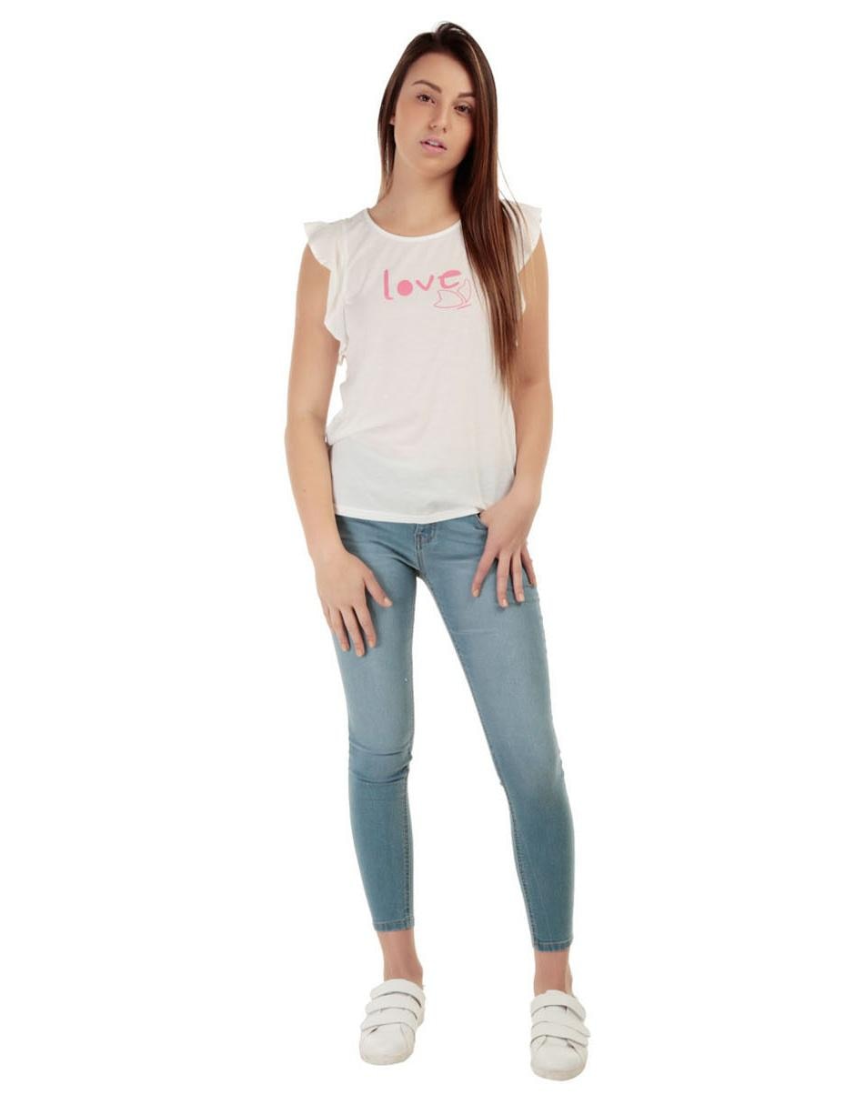Jeans skinny corte cadera para mujer