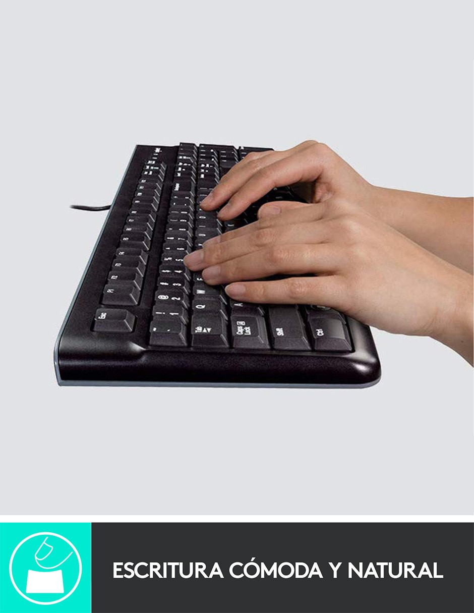 Mouse y teclado alámbrico MK120 2