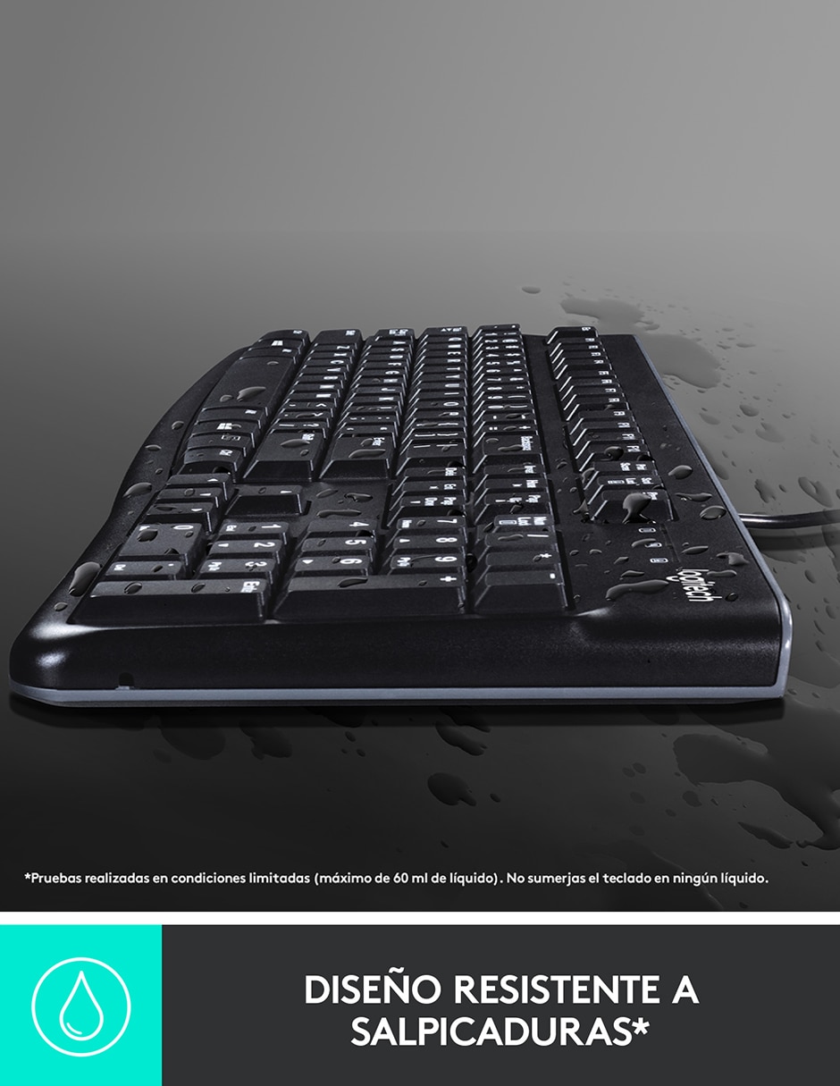 Mouse y teclado alámbrico MK120 6