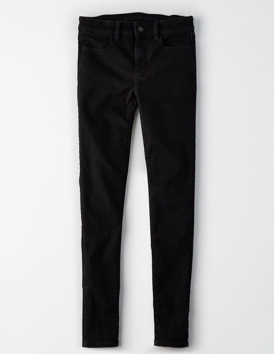 Jegging skinny American Eagle lavado obscuro corte cintura para mujer