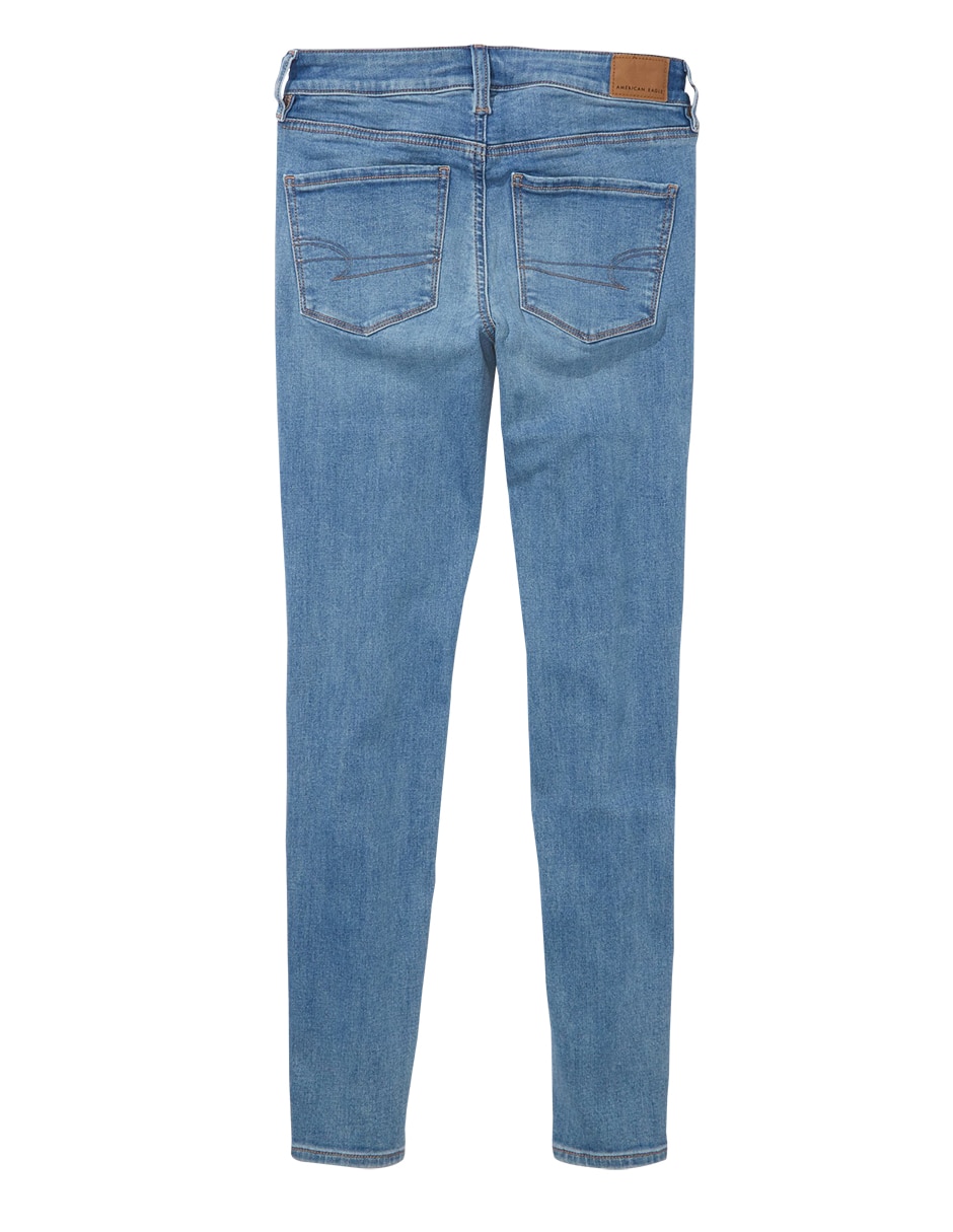 Jeans regular slim American Eagle Ne(x)t Level corte cintura para mujer