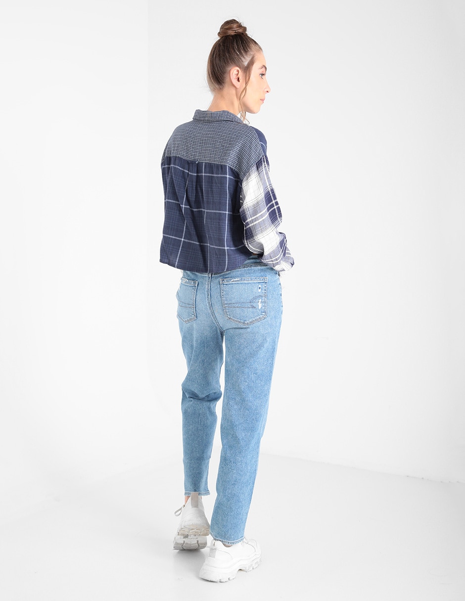 Jeans mom para mujer