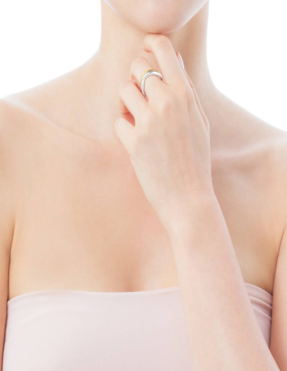 Anillo Hav de plata brillante 4