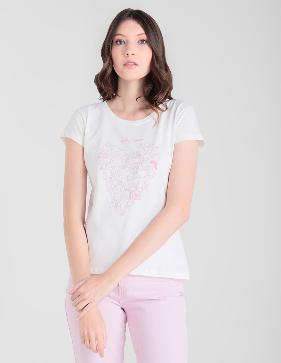 Playera manga corta 365 Essential cuello redondo para mujer Playera manga corta 365 Essential cuello redondo para mujer