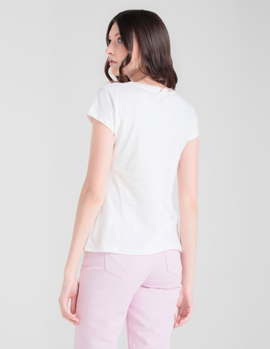 Playera manga corta 365 Essential cuello redondo para mujer 2