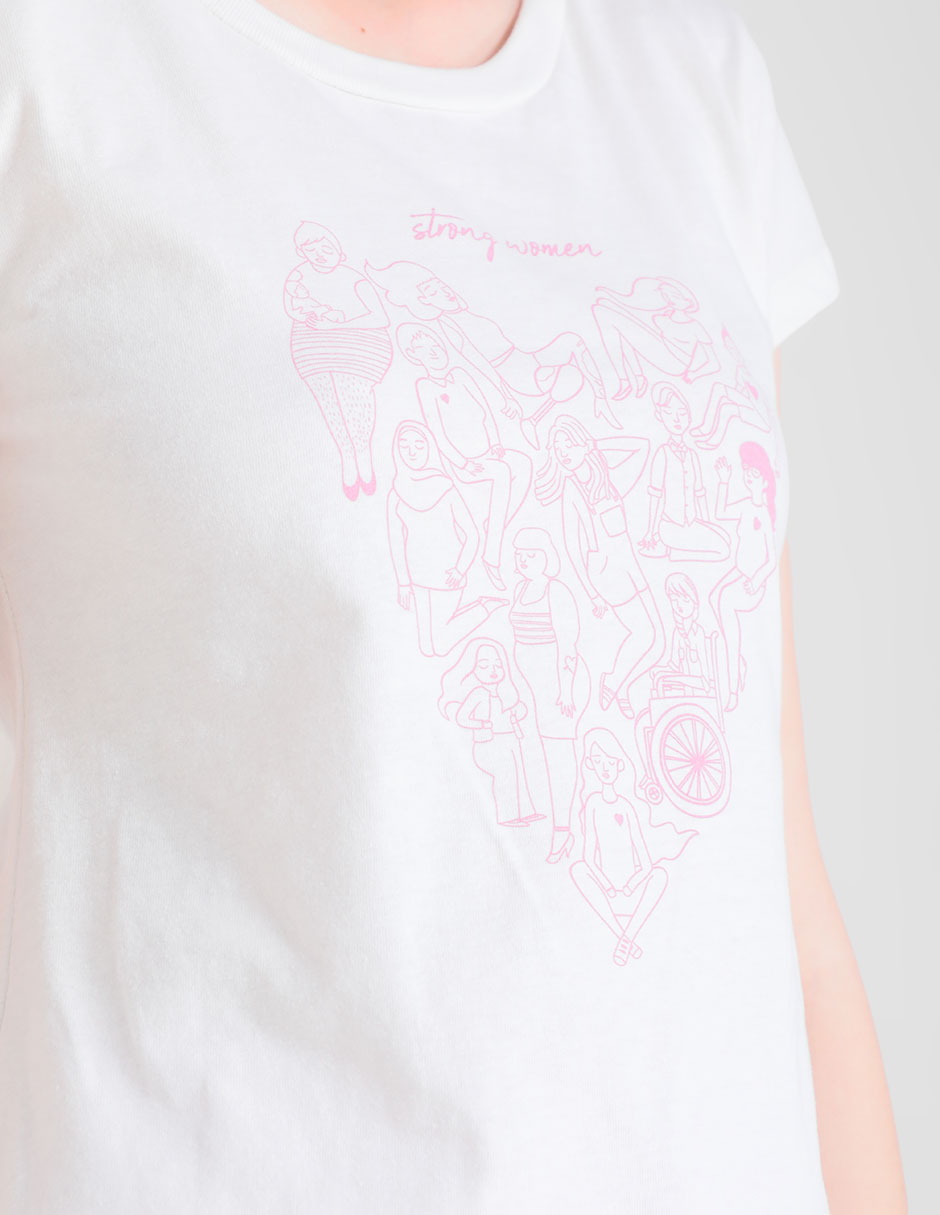 Playera manga corta 365 Essential cuello redondo para mujer 4