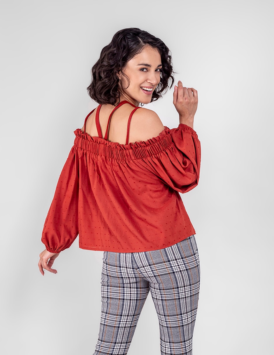 Blusa manga larga para mujer 5