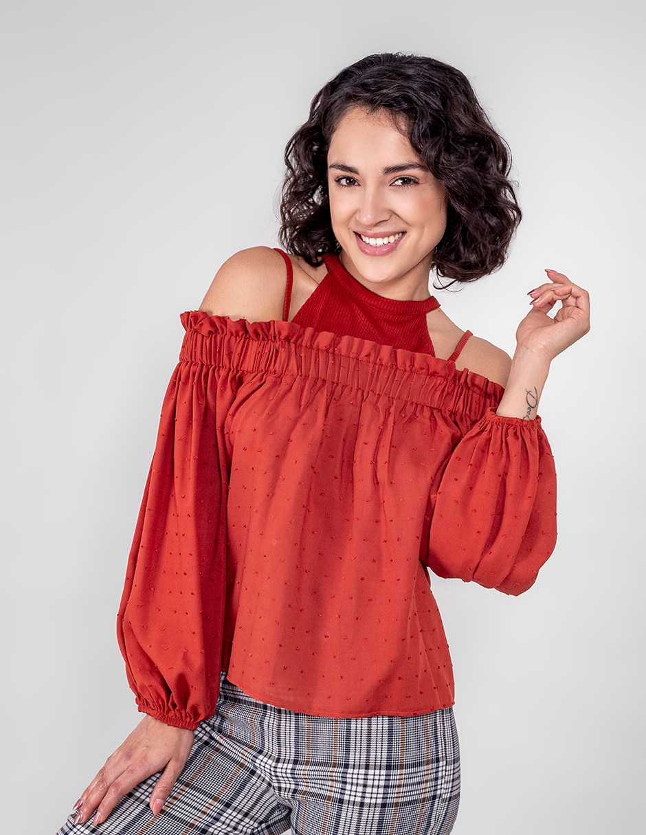 Blusa manga larga para mujer 6