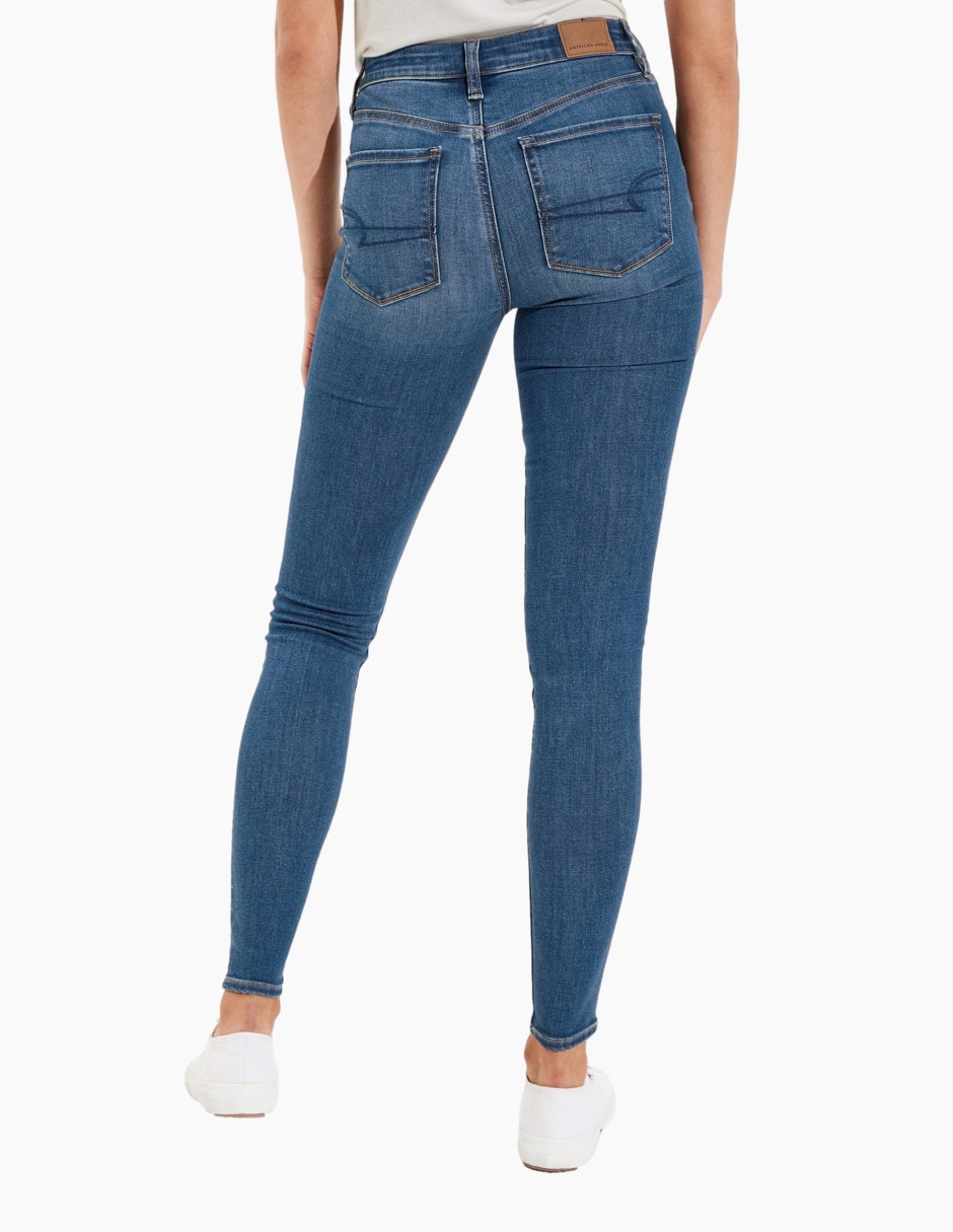 Jeans skinny American Eagle corte cintura para mujer