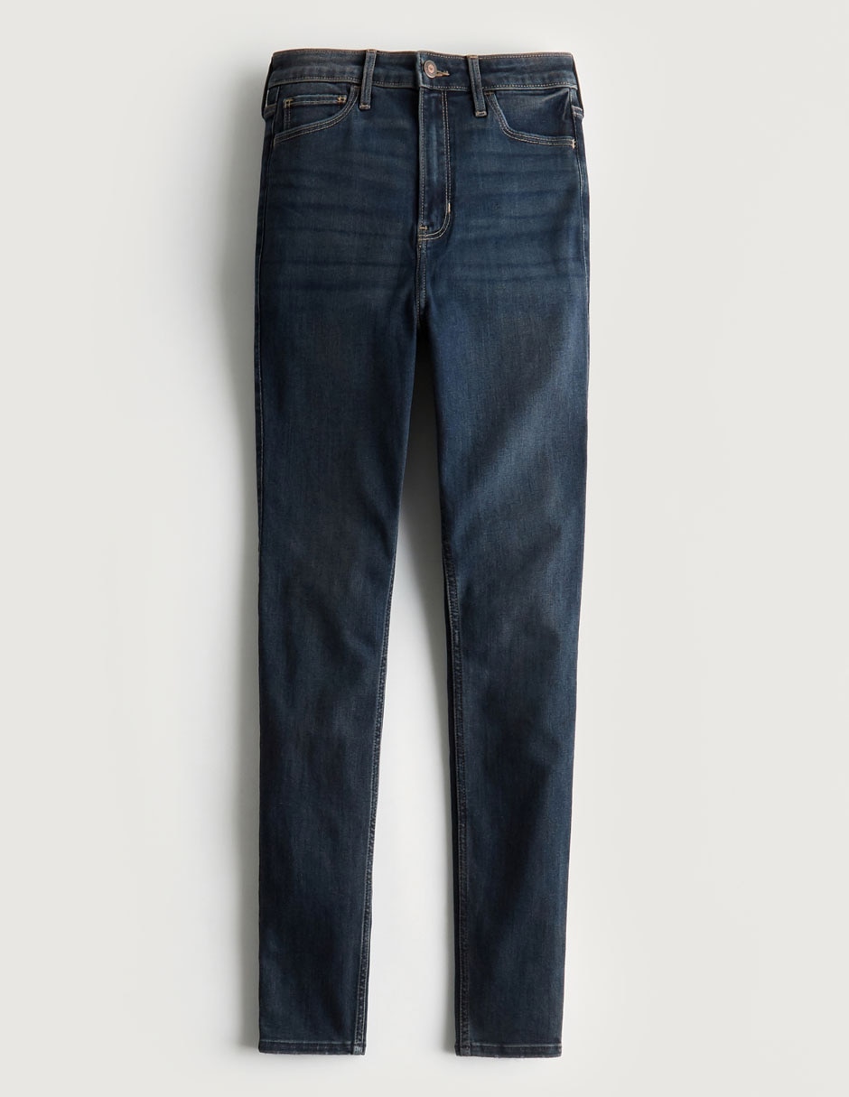 Jeans ultra skinny Hollister corte cintura alta para mujer