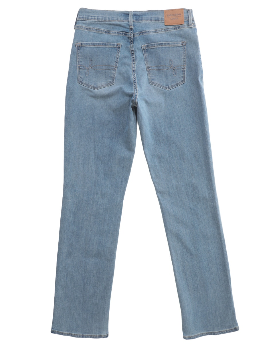 Jeans straight high-rise para mujer 3