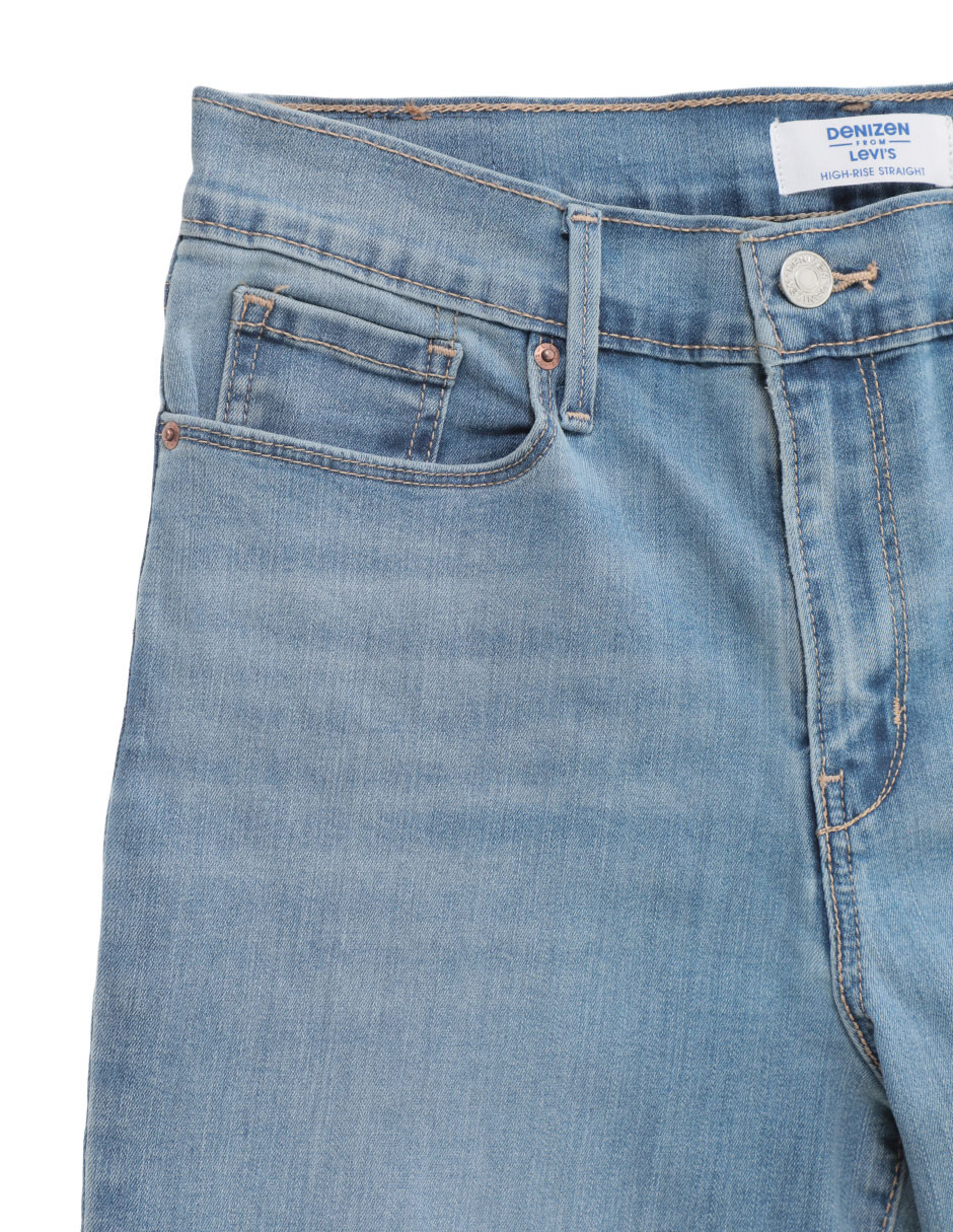 Jeans straight high-rise para mujer 2