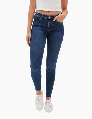 Jeans skinny corte cadera para mujer Jeans skinny corte cadera para mujer