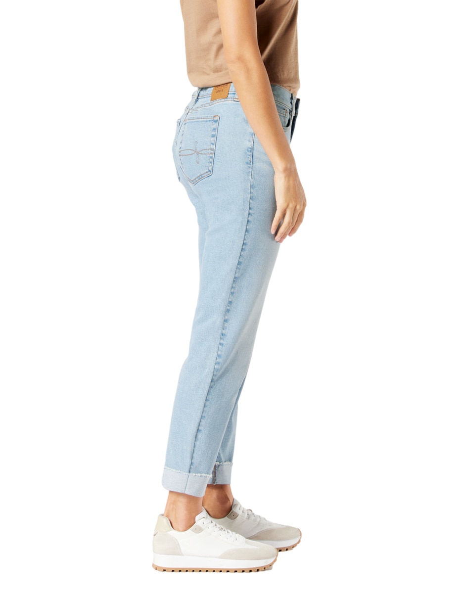 Jeans boyfriend vint mid-rise boyfriend para mujer 4