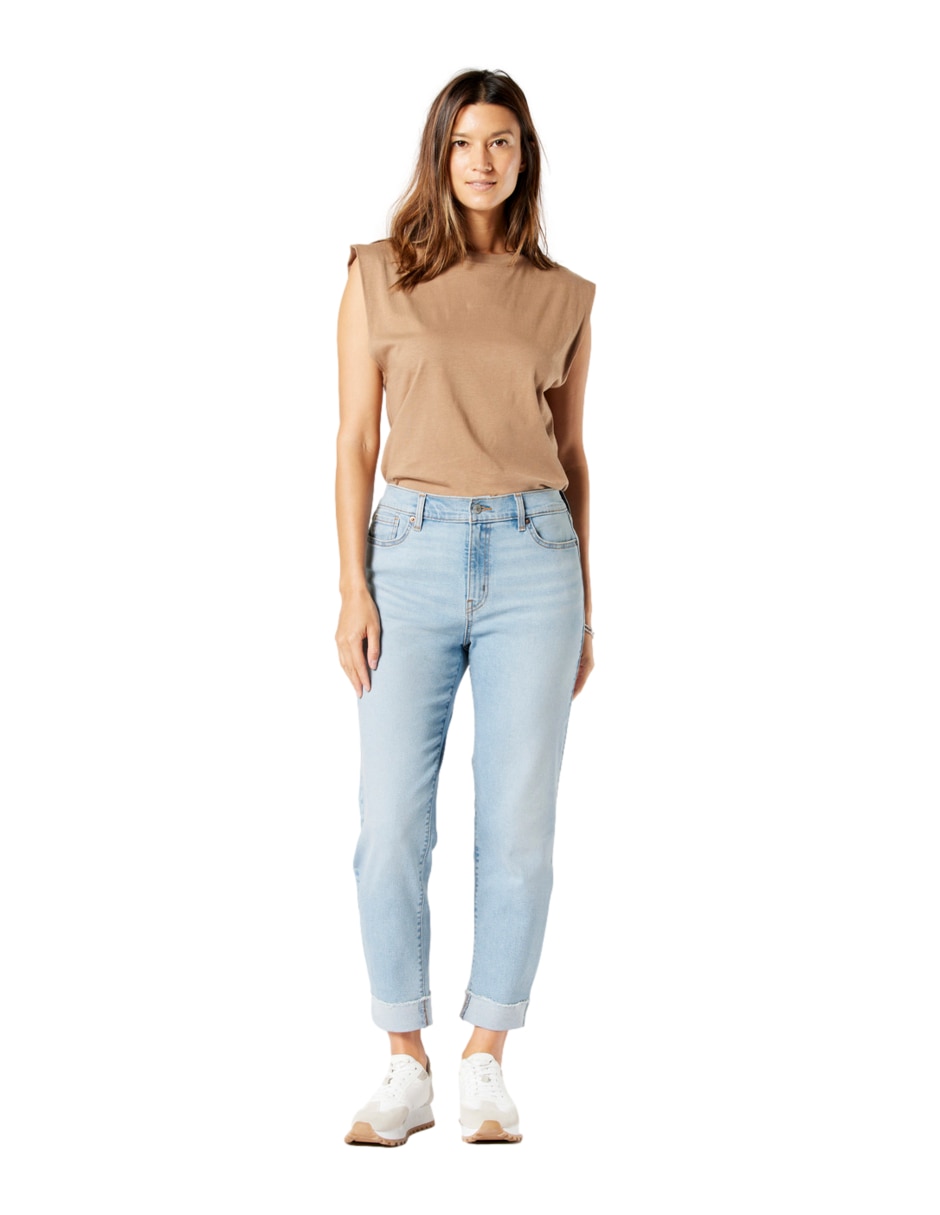 Jeans boyfriend vint mid-rise boyfriend para mujer 2
