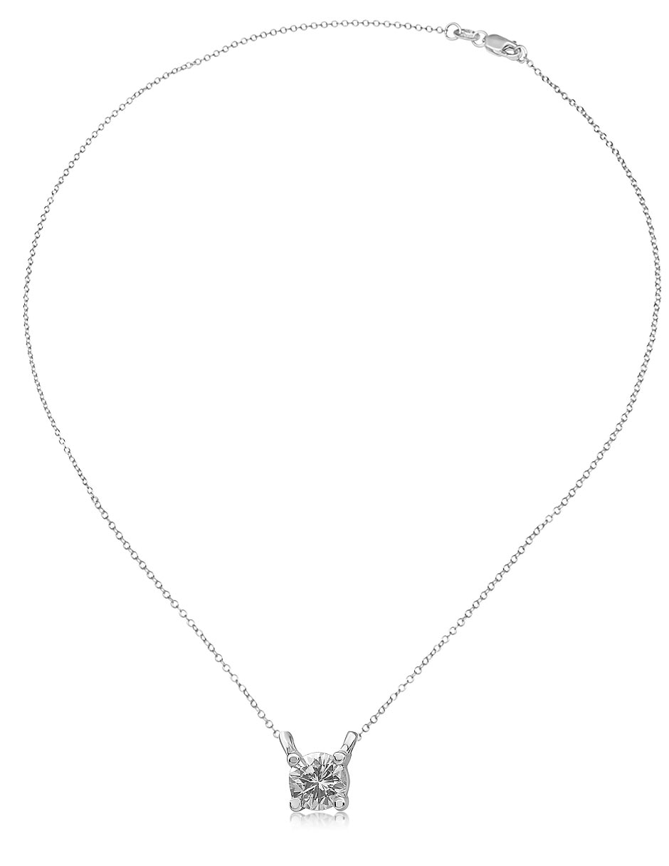 Collar de oro blanco 14 K Collar de oro blanco 14 K