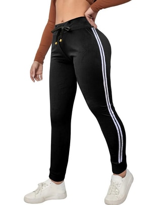 Pants regular con elástico para mujer 1