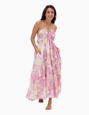 Vestido midi casual fembra tiered midi para mujer