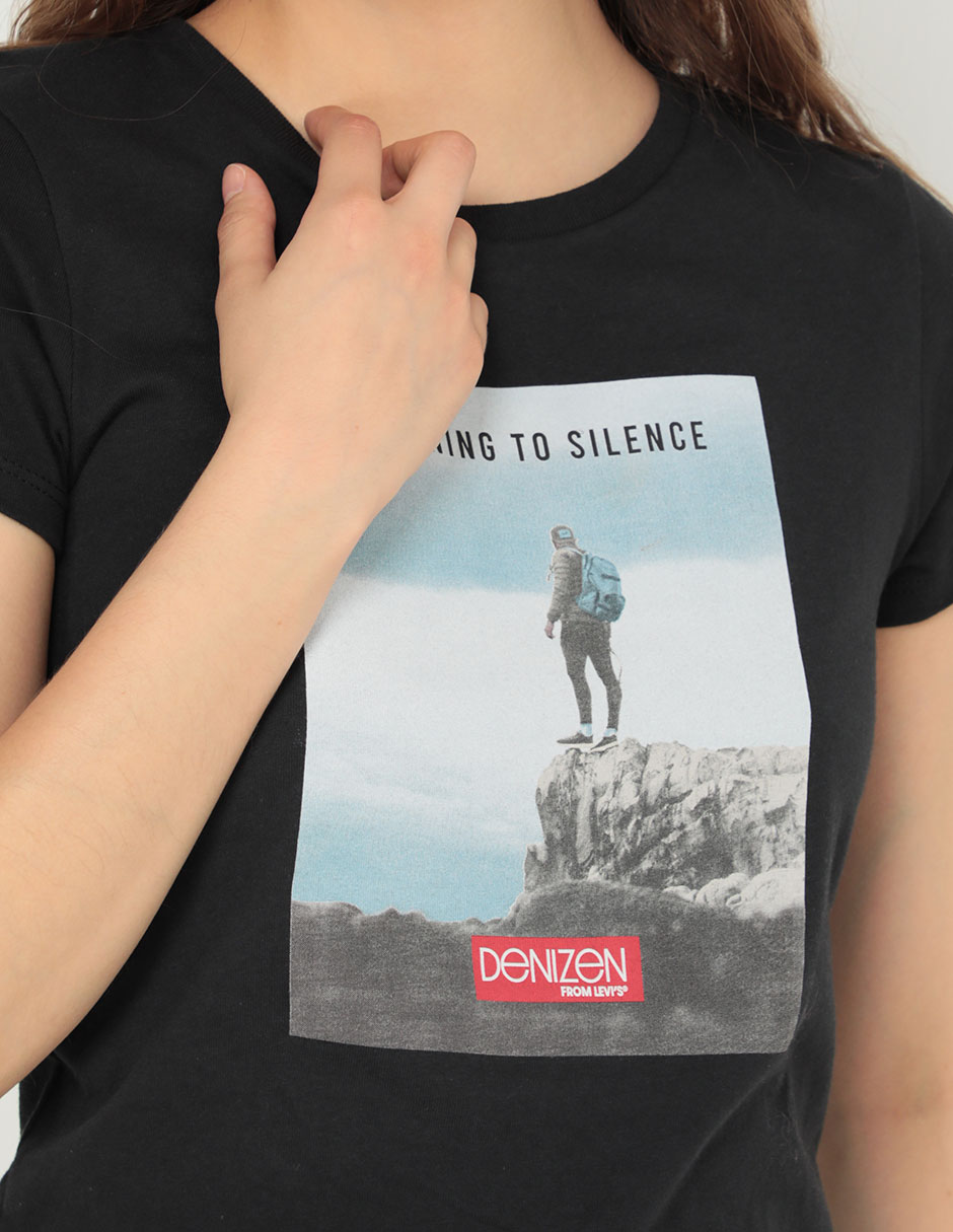 Playera manga corta Denizen cuello redondo para mujer