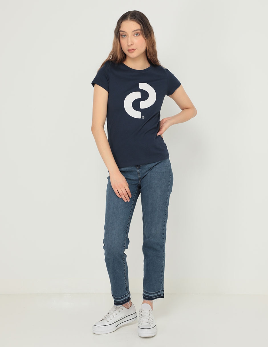 Playera manga corta Denizen cuello redondo para mujer
