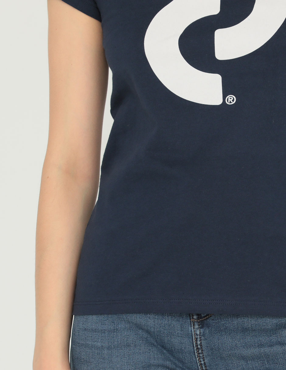 Playera manga corta Denizen cuello redondo para mujer