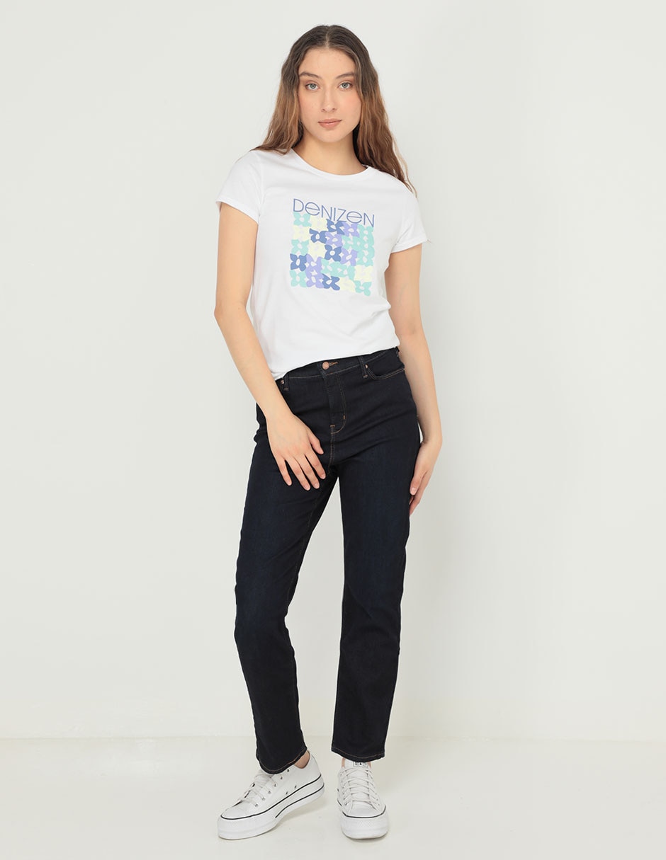 Jeans straight sculpting para mujer 3