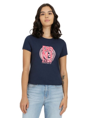 Playera manga corta cuello redondo para mujer Playera manga corta cuello redondo para mujer