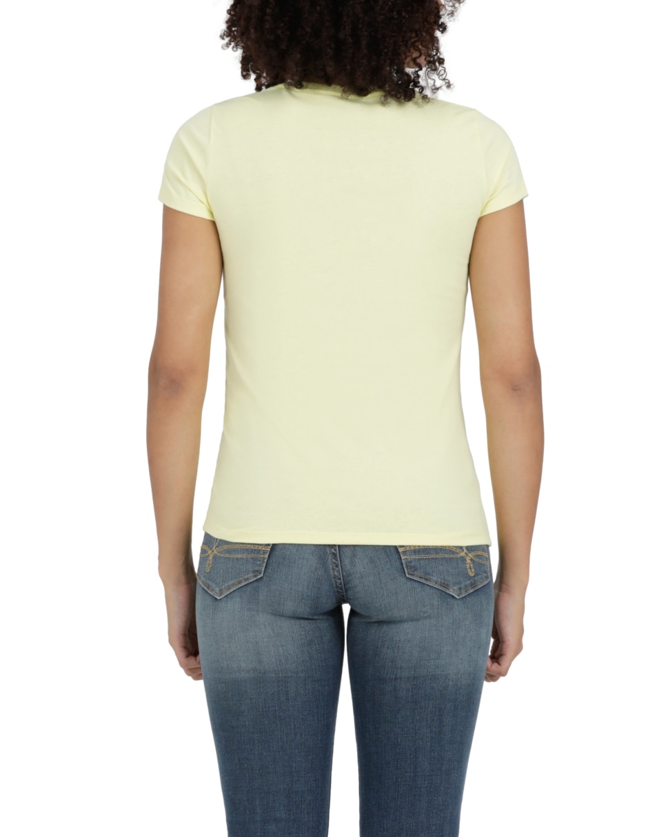 Playera manga corta Denizen cuello redondo para mujer