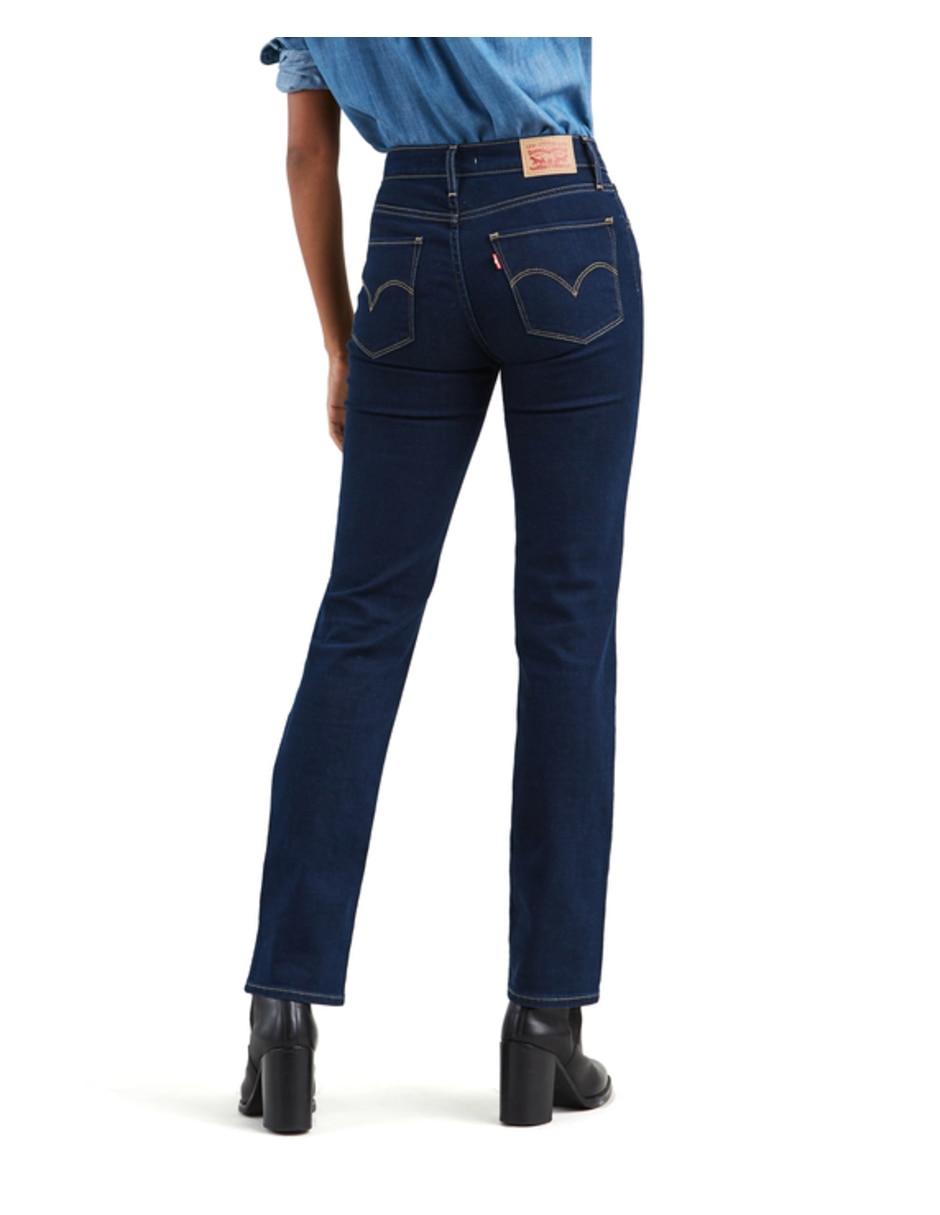jeans straight Levi's corte cintura alta para mujer