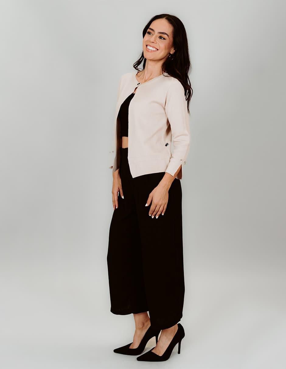 Suéter cuello redondo para mujer 7