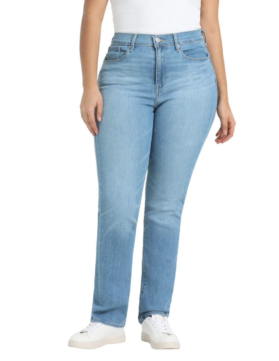 Jeans straight high-rise para mujer Jeans straight high-rise para mujer