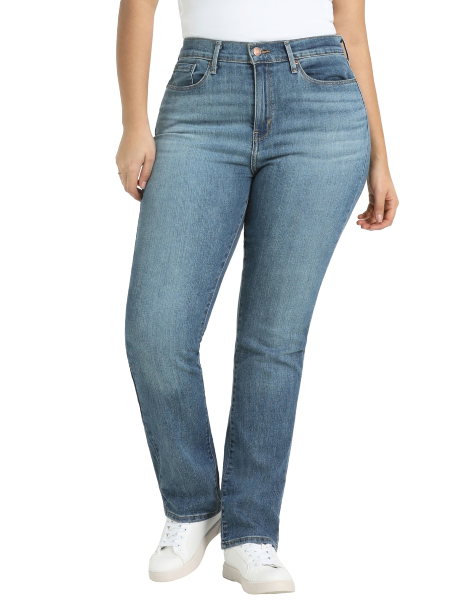 Jeans straight high-rise para mujer Jeans straight high-rise para mujer