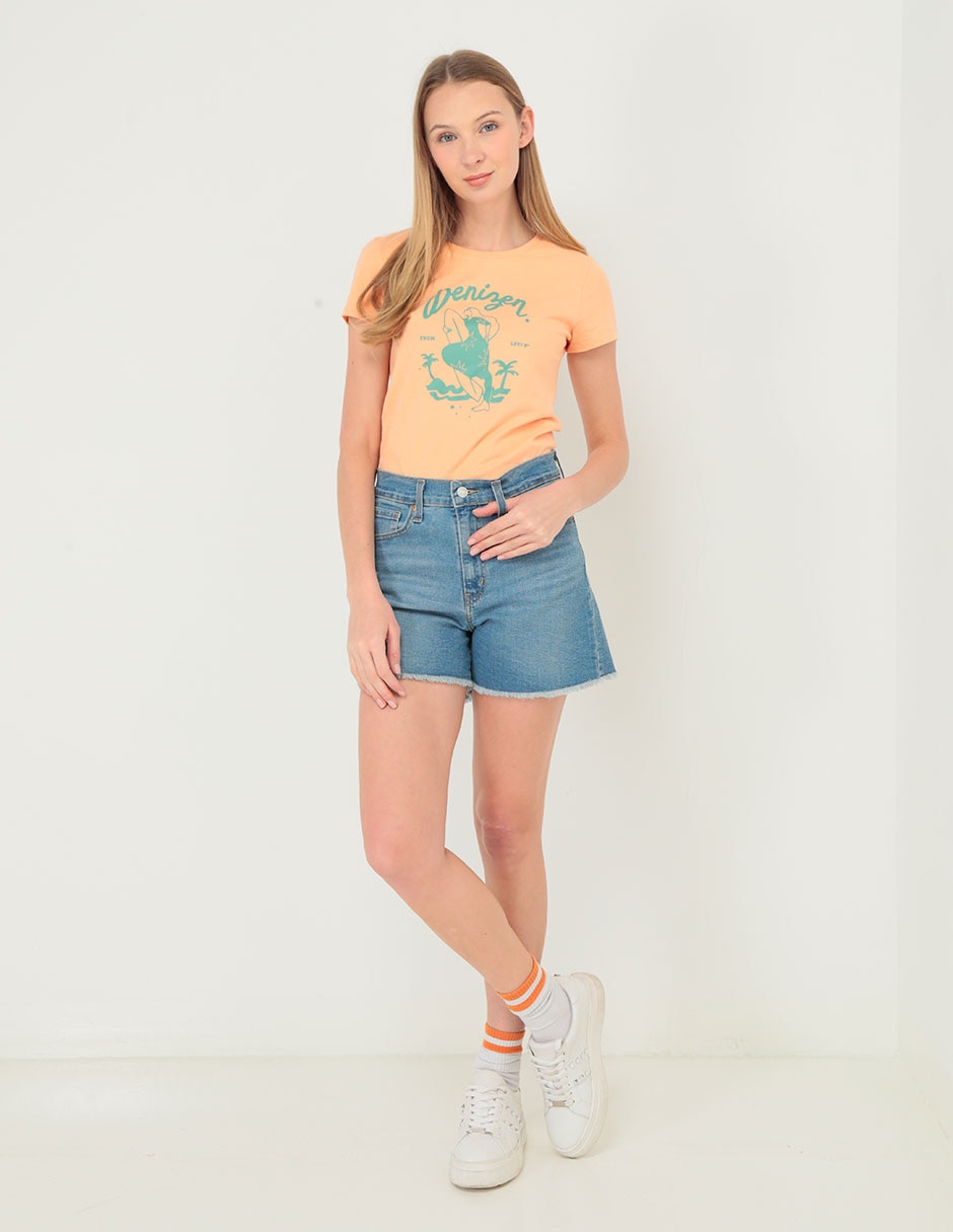 Short Levi's de mezclilla para mujer