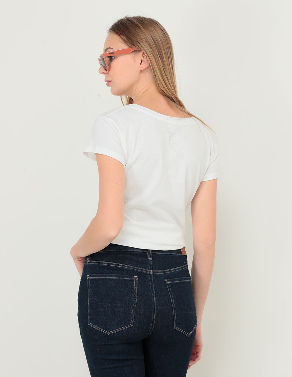 Playera manga corta 365 Essential cuello redondo para mujer