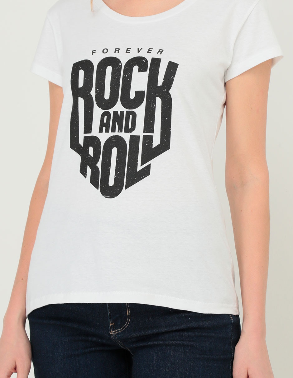 Playera manga corta 365 Essential cuello redondo para mujer