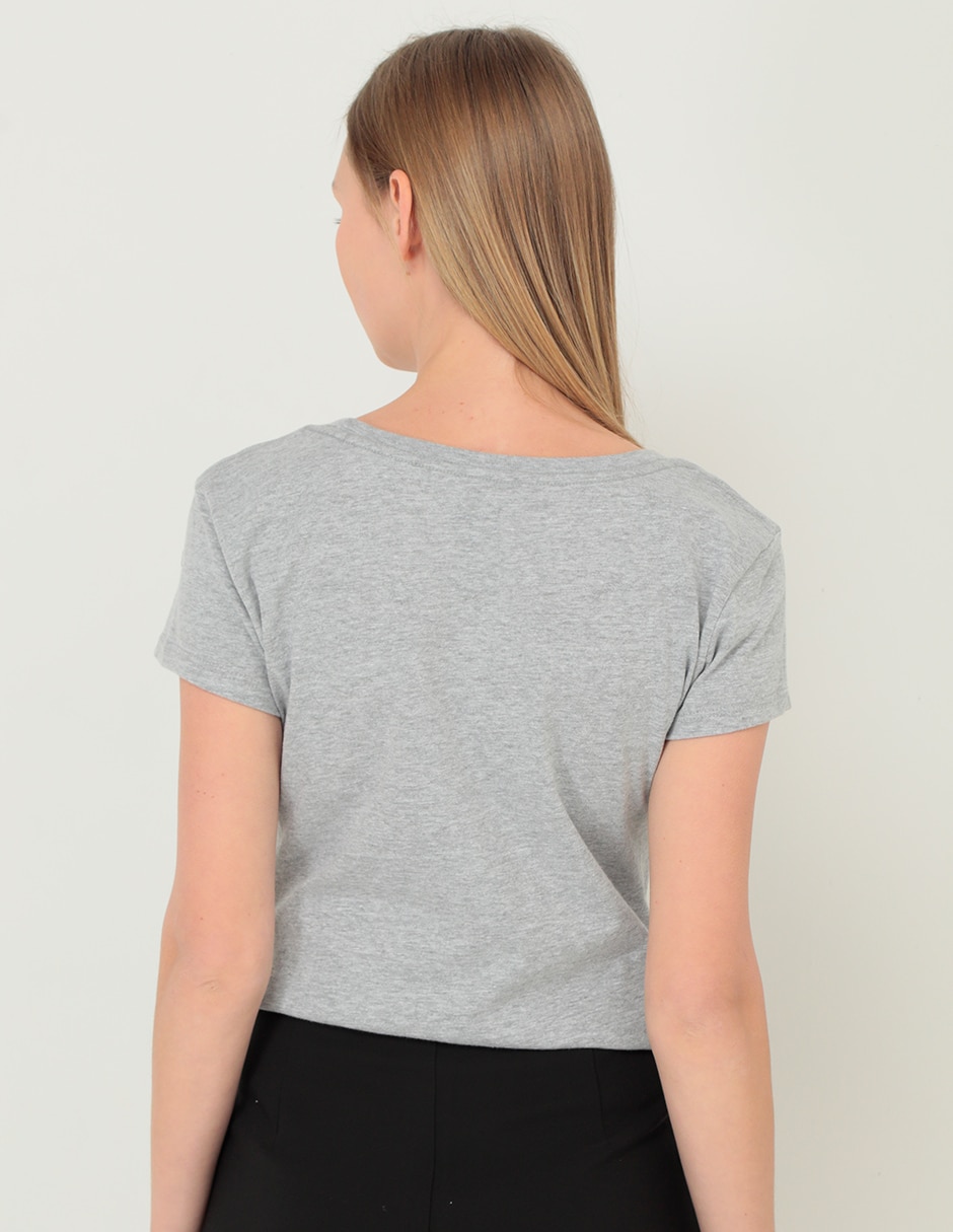 Playera manga corta 365 Essential cuello redondo para mujer