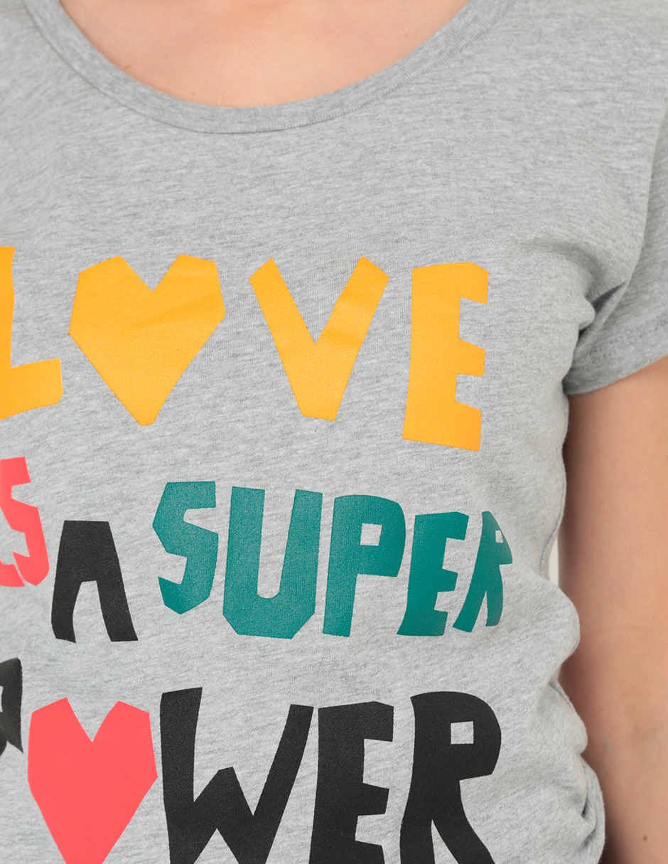 Playera manga corta 365 Essential cuello redondo para mujer