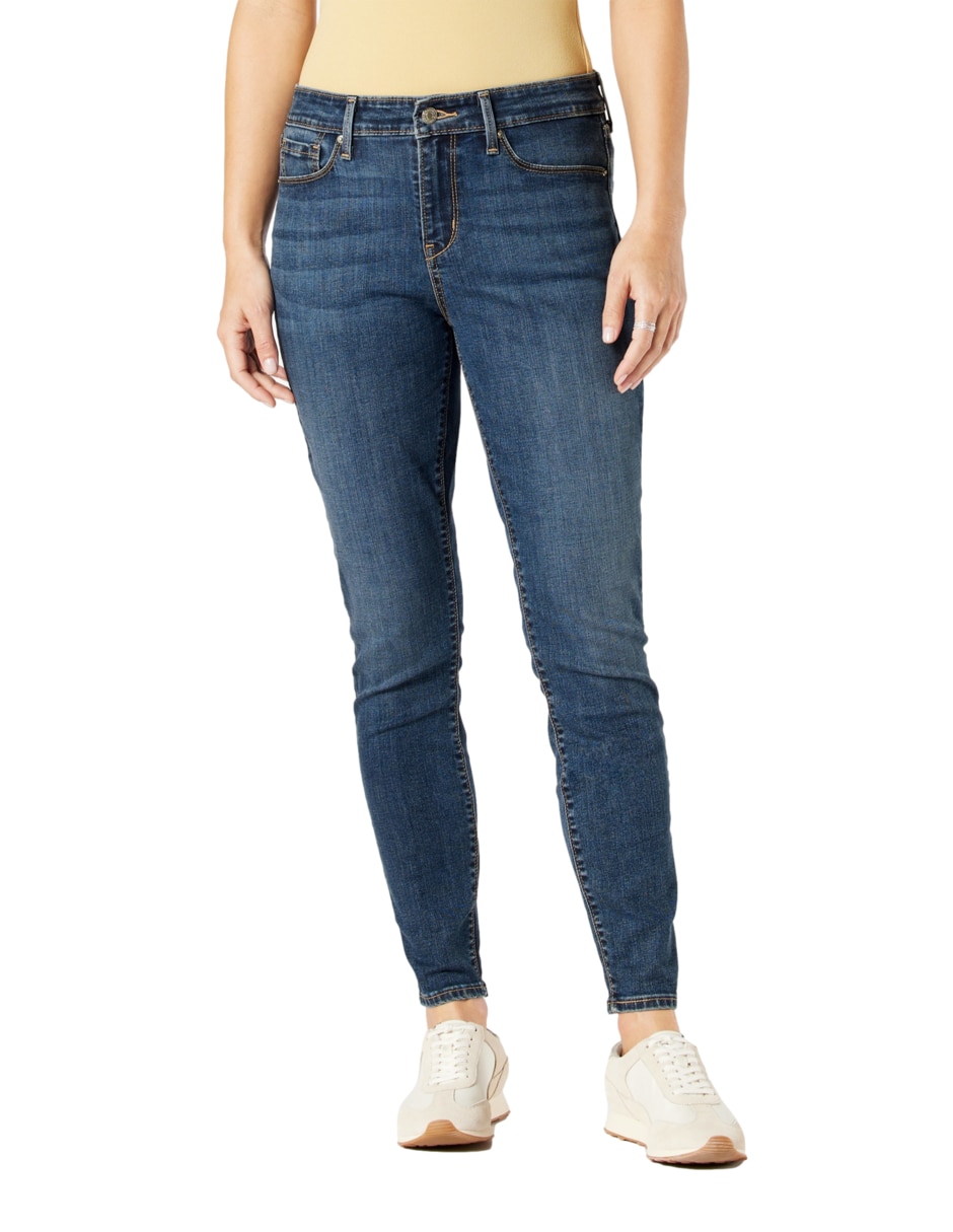 Jeans skinny Denizen Mid-Rise Den para mujer
