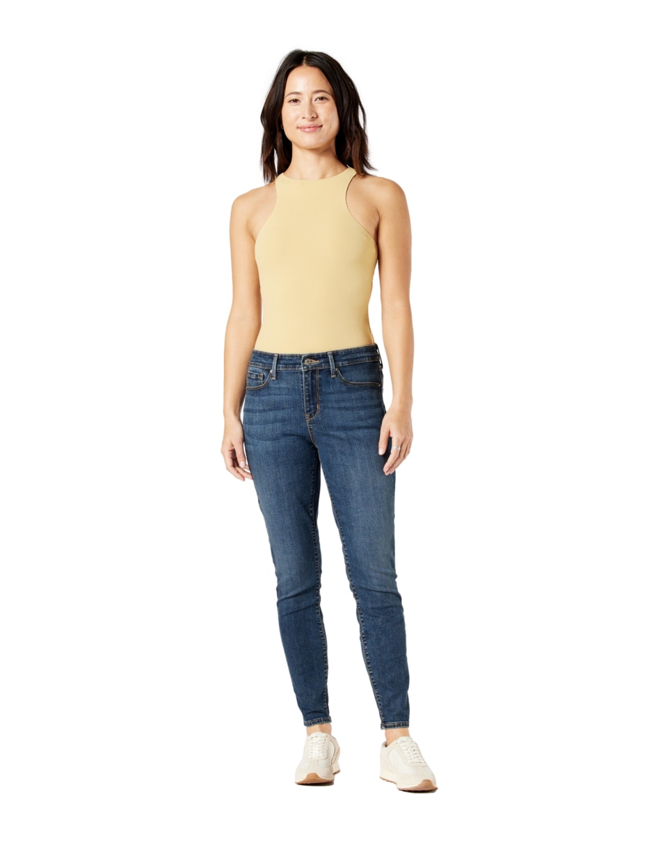 Jeans skinny Denizen Mid-Rise Den para mujer