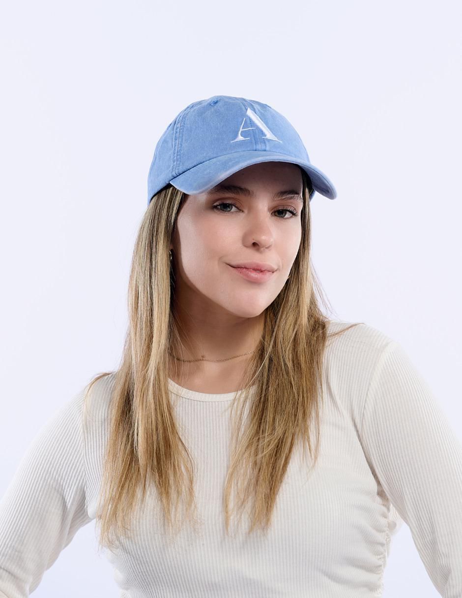 Gorra visera curva correa ajustable casual para mujer 3