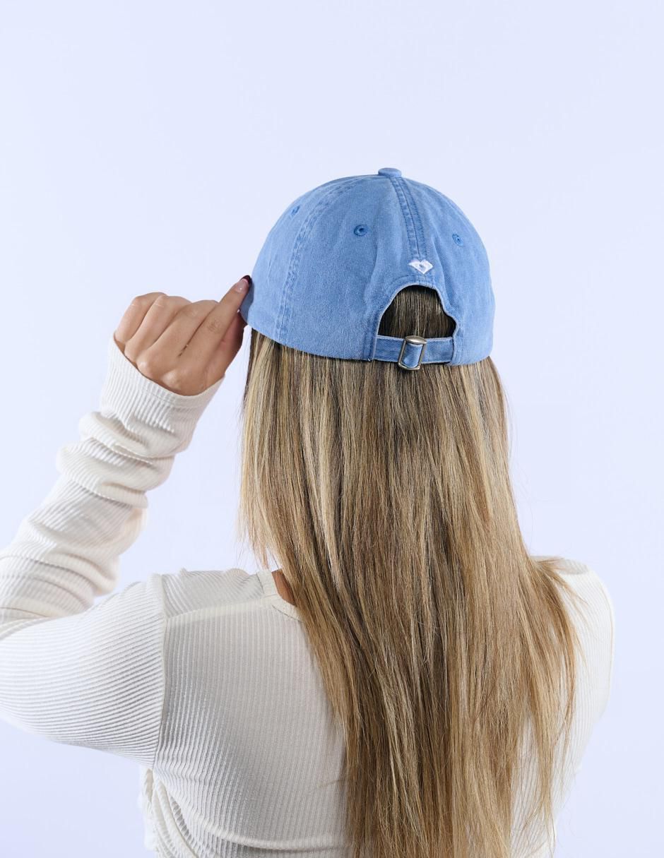 Gorra visera curva correa ajustable casual para mujer 2