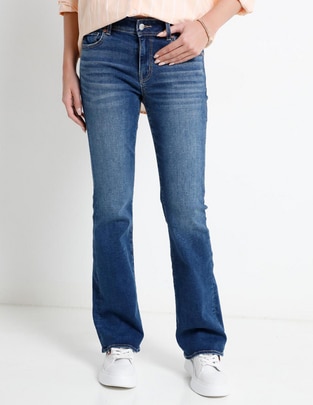 Jeans cargo bota para mujer