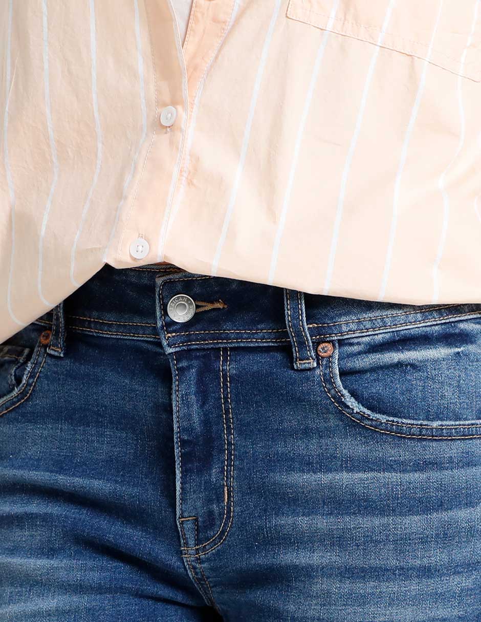 Jeans cargo bota para mujer