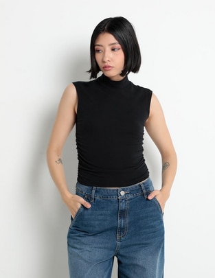 Top cuello alto