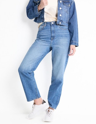 Jeans boyfriend corte cintura alta para mujer Jeans boyfriend corte cintura alta para mujer