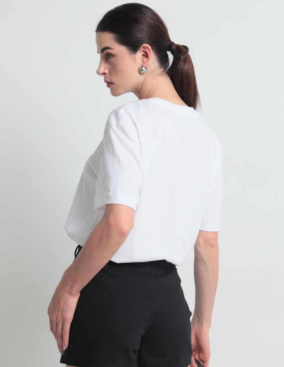 Playera manga corta cuello redondo para mujer 2