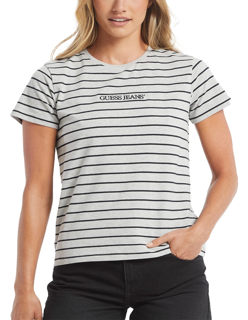 Playera manga corta cuello redondo para mujer 1