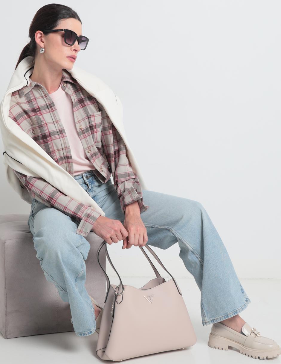Jeans wide leg corte cintura para mujer 3