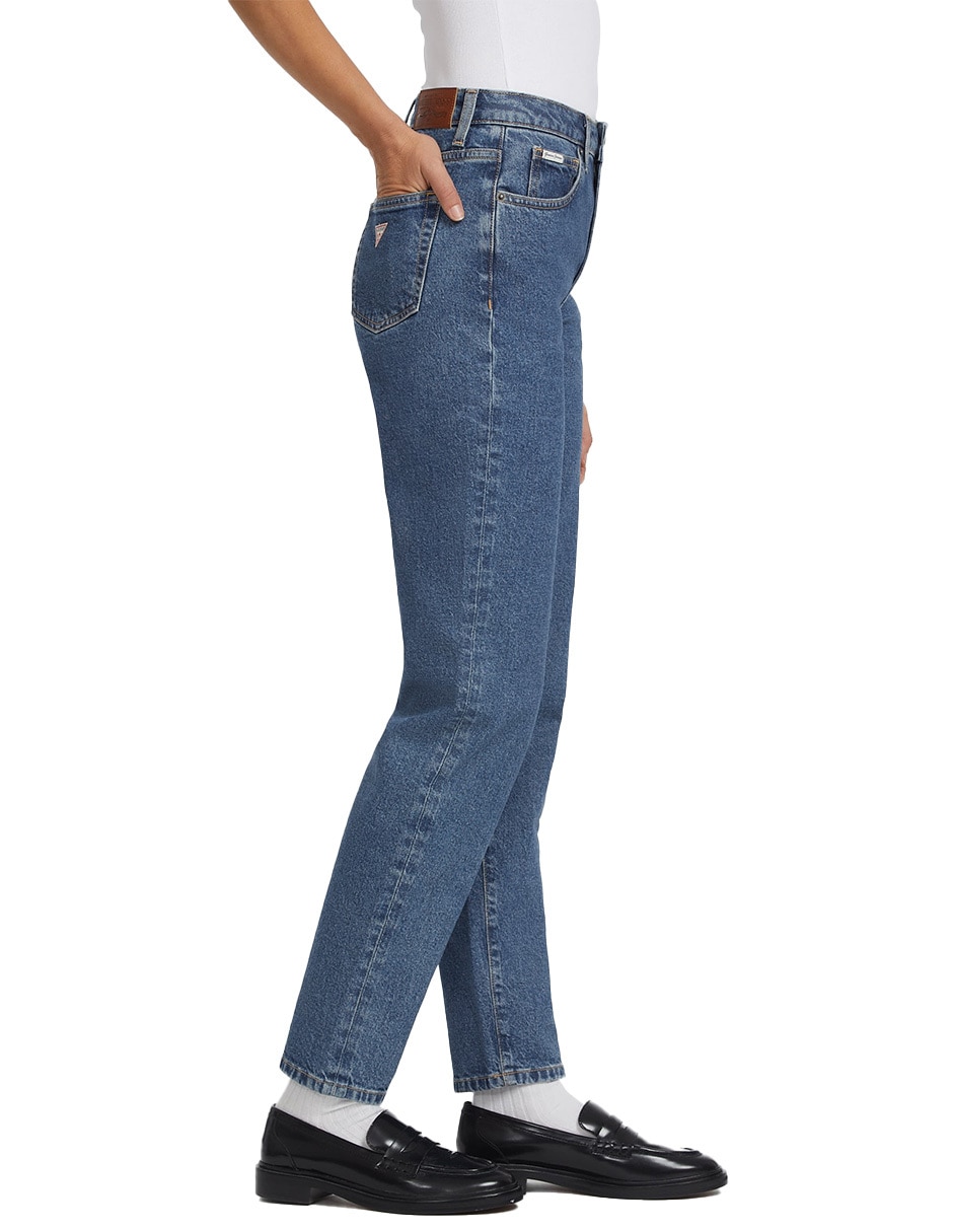 Jeans regular corte cintura para mujer 3